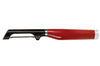 Éplucheur Kitchen Aid Euro lame dentée double tranchant en acier inoxydable - Rouge