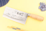 Couteau de chef chinois artisanal japonais 17cm Hatsukokoro Sentan Migaki en érable