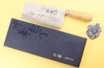 Couteau de chef chinois artisanal japonais 17cm Hatsukokoro Sentan Migaki en érable