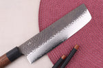 Couteau nakiri 17cm japonais Shizu Hamono Gen VG10 damas
