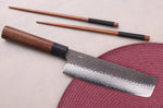 Couteau nakiri 17cm japonais Shizu Hamono Gen VG10 damas