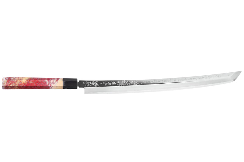 Couteau sakimaru takohiki 39cm japonais artisanal Sakai Takayuki Rinka