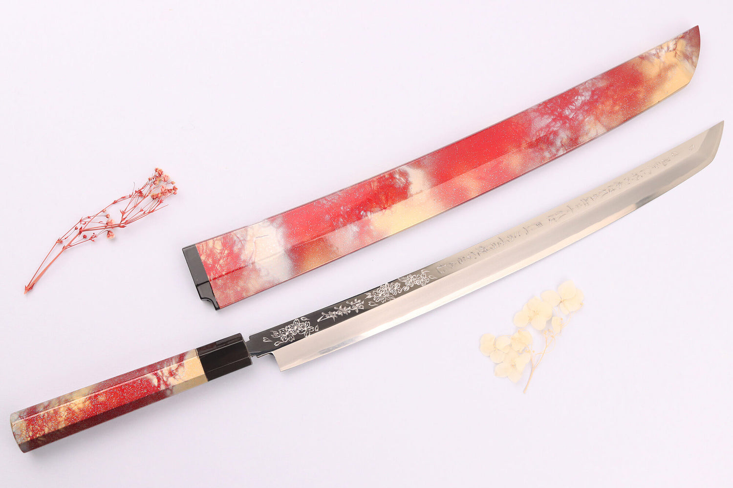 Couteau sakimaru takohiki 39cm japonais artisanal Sakai Takayuki Rinka