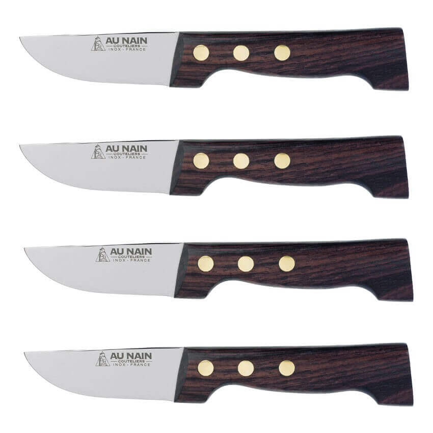 Coffret de 4 couteaux à steak le P'tit Boucher Au Nain fabrication française