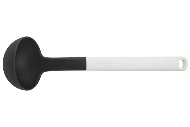 Louche Kitchen Aid en nylon 30cm - Blanc porcelaine