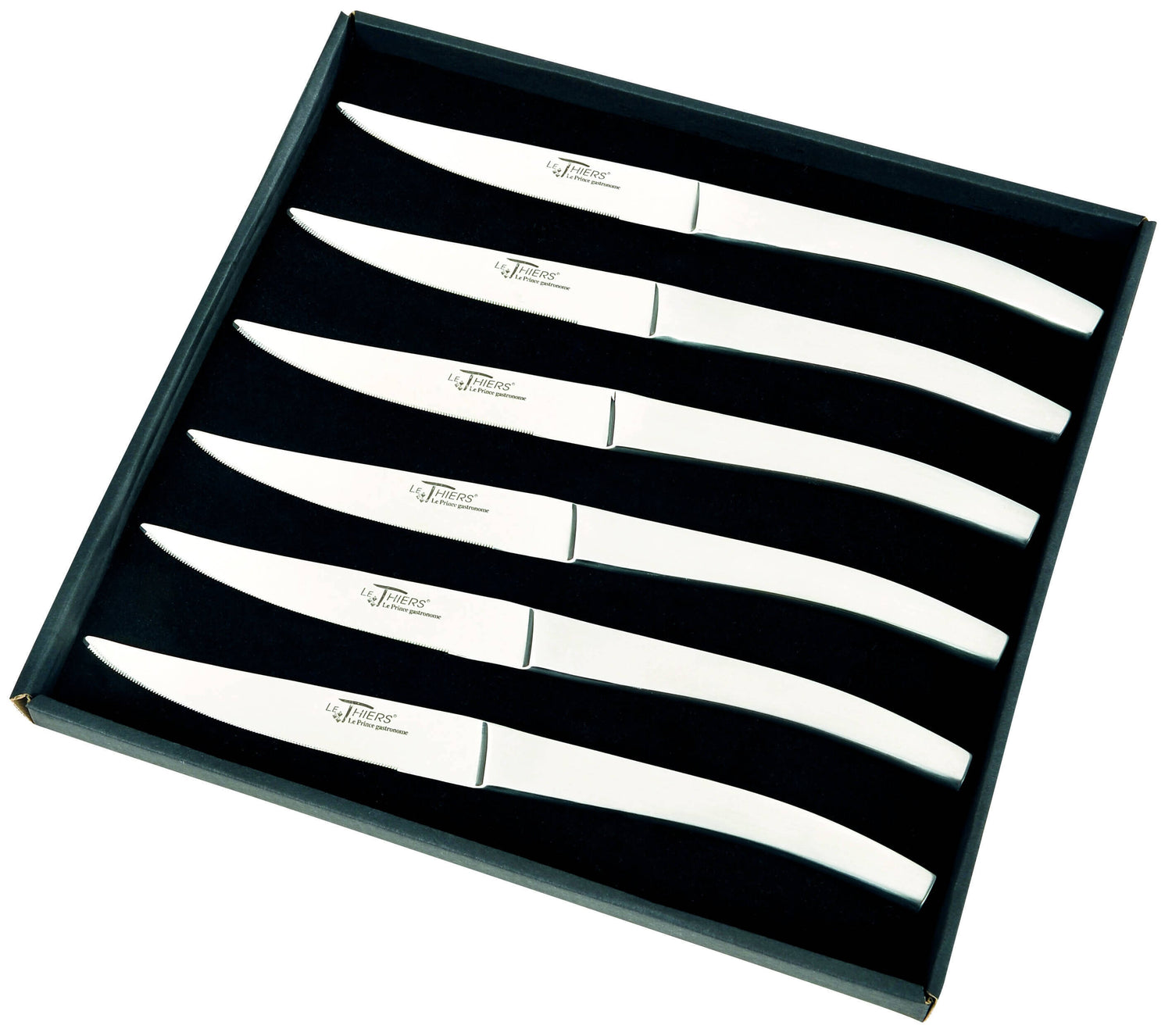 Coffret de 6 couteaux de table Thiers Au Nain tout inox