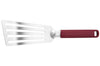 Spatule de cuisine ajourée Kitchen Aid en acier inoxydable 31,5cm - Rouge
