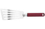 Spatule de cuisine ajourée Kitchen Aid en acier inoxydable 31,5cm - Rouge