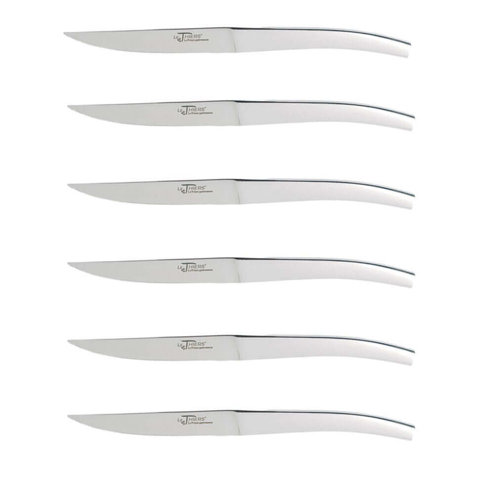 Coffret de 6 couteaux de table Thiers Au Nain tout inox
