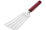 Spatule de cuisine ajourée Kitchen Aid en acier inoxydable 31,5cm - Rouge