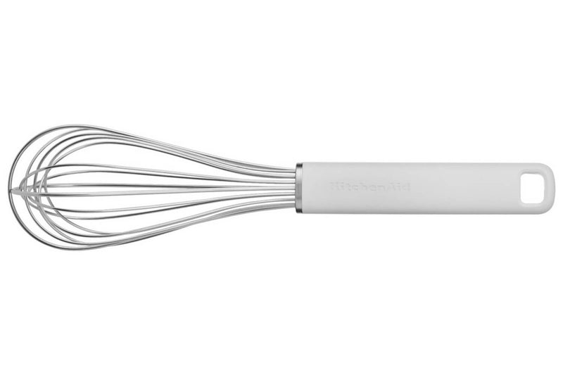 Fouet Kitchen Aid en acier inoxydable 27cm - Blanc porcelaine