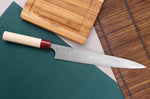 Couteau sujihiki japonais artisanal Masagake Kiri 27cm damas 49 couches