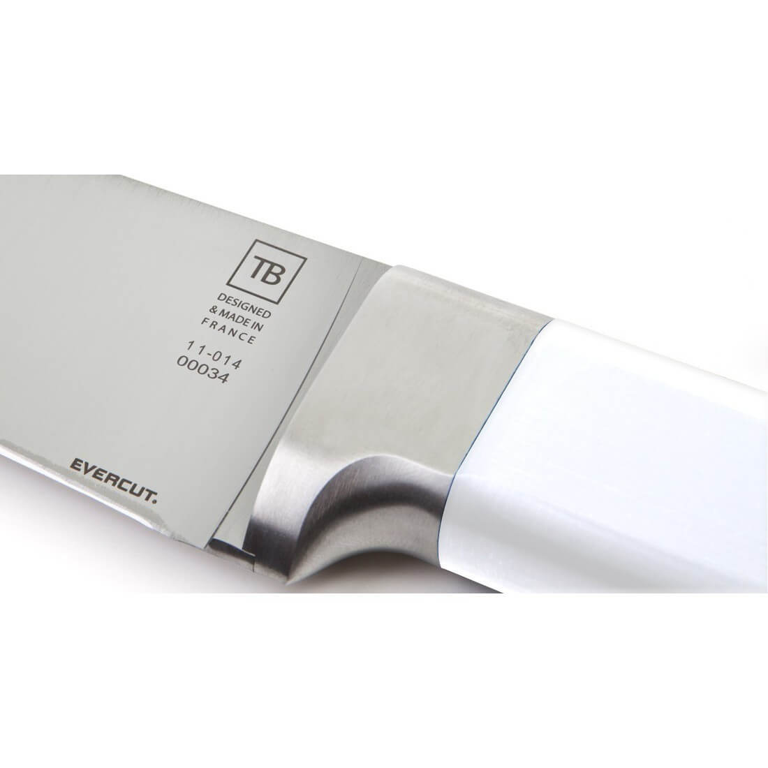 Couteau de cuisine Evercut Origine Collector 20cm manche blanc