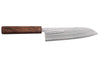 Couteau de chef 18cm japonais artisanal Masutani martelé manche en chêne