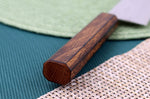 Couteau de chef 18cm japonais artisanal Masutani martelé manche en chêne
