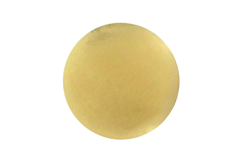 Set de 5 supports à pâtisserie Patisdecor ronds dorés - 18cm