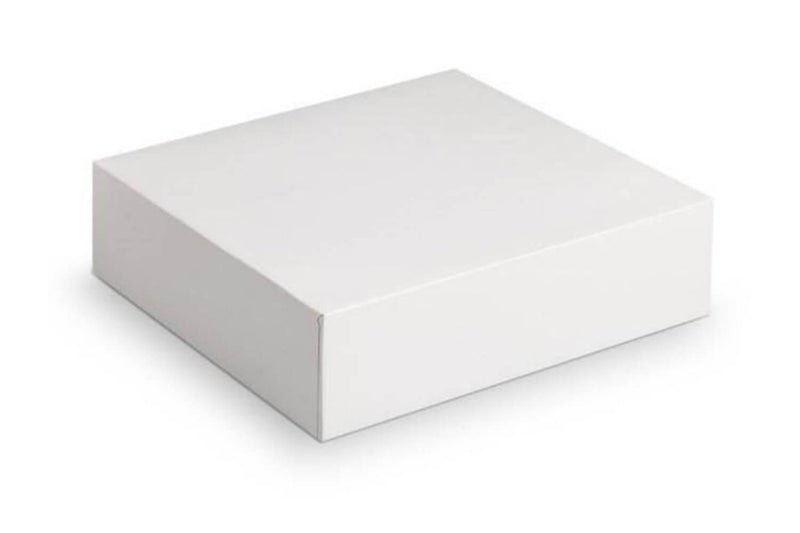 Boîte à gâteaux Patisdécor en carton blanc - 31 x 31 x 5 cm