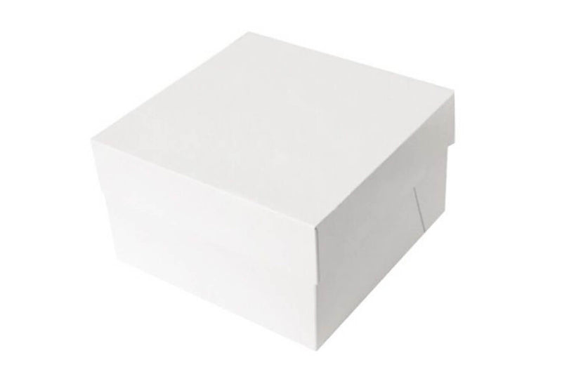 Boîte à gâteaux Patisdécor en carton blanc - 35,5 x 35,5 x 22,8 cm
