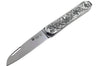 Couteau pliant FOX Vulpis VP130 Édition Limitée manche en argent 8cm + étui