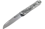 Couteau pliant FOX Vulpis VP130 Édition Limitée manche en argent 8cm + étui