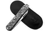 Couteau pliant FOX Vulpis VP130 Édition Limitée manche en argent 8cm + étui