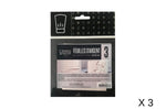 Set de 3 feuilles d'argent alimentaire Patisdécor 8x8cm