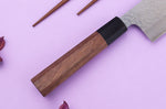 Couteau nakiri 16,5cm japonais artisanal Makoto Kurosaki VG7 Damas martelé
