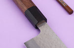 Couteau nakiri 16,5cm japonais artisanal Makoto Kurosaki VG7 Damas martelé