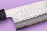 Couteau santoku 16,5cm japonais artisanal Makoto Kurosaki VG7 Damas martelé
