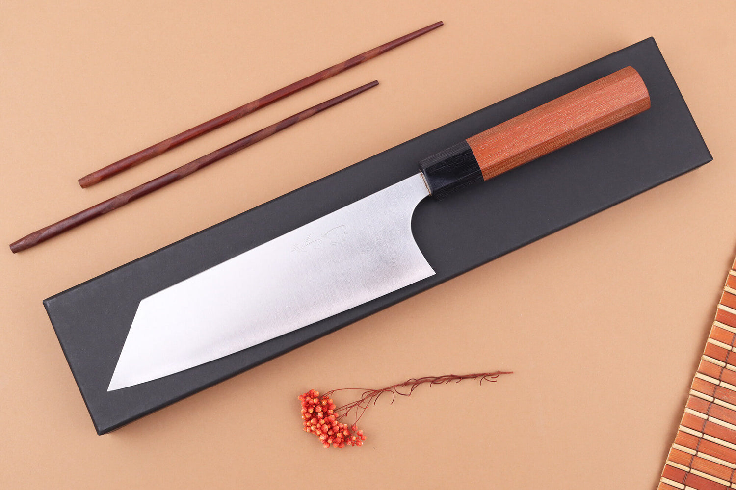 Couteau bunka japonais artisanal Shibata Koutetsu R2 18cm
