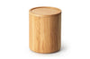 Boîte de conservation ronde Continenta en bois de chêne 13x16cm