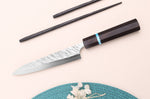 Couteau universel japonais artisanal Yu Kurosaki Fujin 15cm SG2 turquoise