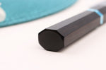 Couteau universel japonais artisanal Yu Kurosaki Fujin 15cm SG2 turquoise