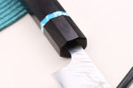 Couteau universel japonais artisanal Yu Kurosaki Fujin 15cm SG2 turquoise