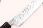 Couteau universel japonais artisanal Yu Kurosaki Fujin 15cm SG2 turquoise