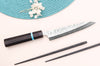Couteau universel japonais artisanal Yu Kurosaki Fujin 15cm SG2 turquoise