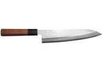 Couteau gyuto 21cm japonais artisanal Makoto Kurosaki VG7 Damas martelé