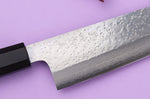 Couteau gyuto 21cm japonais artisanal Makoto Kurosaki VG7 Damas martelé