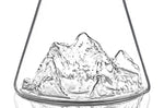 Carafe à eau Alaskan Maker Topographic Everest en verre cristallin
