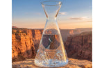 Carafe à eau Alaskan Maker Topographic Grand Canyon en verre cristallin