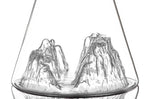 Carafe à eau Alaskan Maker Topographic Grand Canyon en verre cristallin