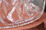 Carafe à spiritueux Alaskan Maker Topographic Mont Blanc en verre cristallin