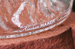Carafe à spiritueux Alaskan Maker Topographic Mont Everest en verre cristallin