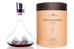 Carafe à vin Alaskan Maker Topographic Grand Canyon en verre cristallin