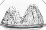 Carafe à vin Alaskan Maker Topographic Grand Canyon en verre cristallin
