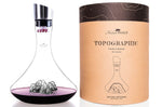 Carafe à vin Alaskan Maker Topographic Mont Rosa en verre cristallin