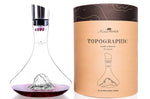 Carafe à vin Alaskan Maker Topographic Pic du midi en verre cristallin