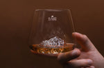 Set de 2 verres à spiritueux Alaskan Maker Topographic Everest & Mont Blanc en verre cristallin