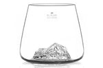 Set de 2 verres à spiritueux Alaskan Maker Topographic Everest & Mont Blanc en verre cristallin