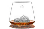 Set de 2 verres à spiritueux Alaskan Maker Topographic Everest & Mont Blanc en verre cristallin